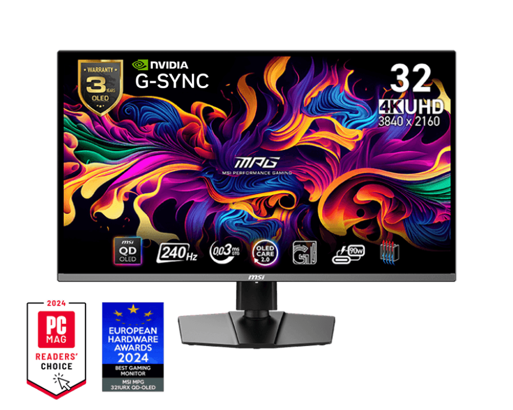 MSI MPG 321URX QD-OLED - 31.5" 3840 x 2160 (UHD) QD-OLED Monitor