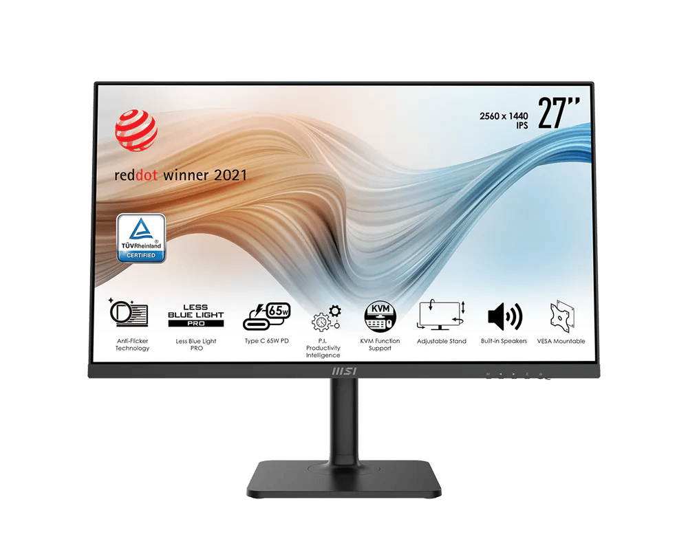 MSI Modern MD272QP - 27" QHD (2560 × 1440) IPS Monitor