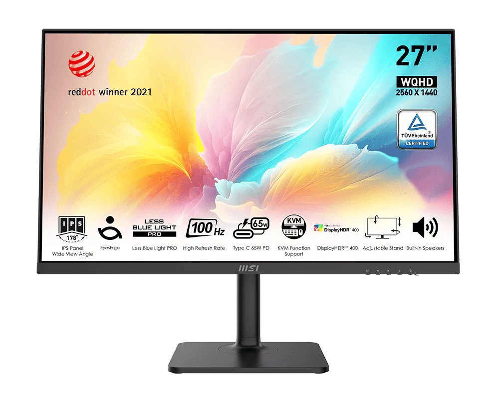 MSI Modern MD272QXP - 27" QHD (2560 × 1440) IPS Monitor