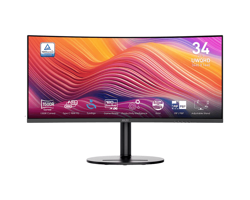 MSI Modern MD342CQP - 34" UWQHD (3440 × 1440) VA Monitor