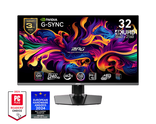 MSI MPG 321URX QD-OLED - 31.5" 3840 x 2160 (UHD) QD-OLED Monitor