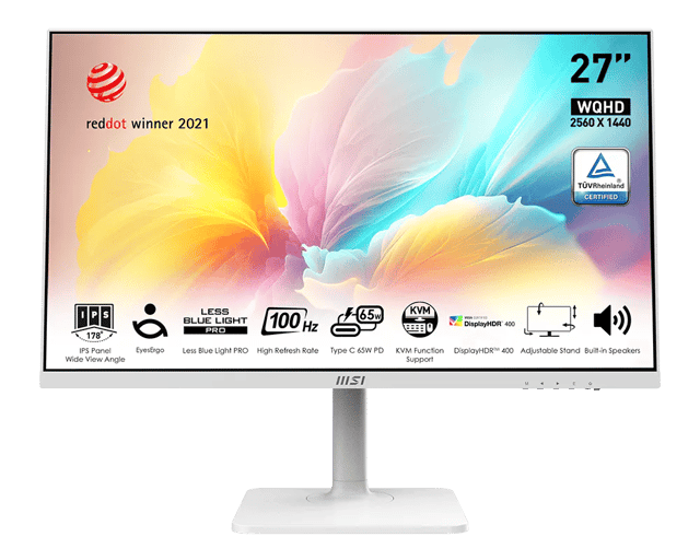 MSI Modern MD272QXPW - 27" QHD (2560 × 1440) IPS Monitor
