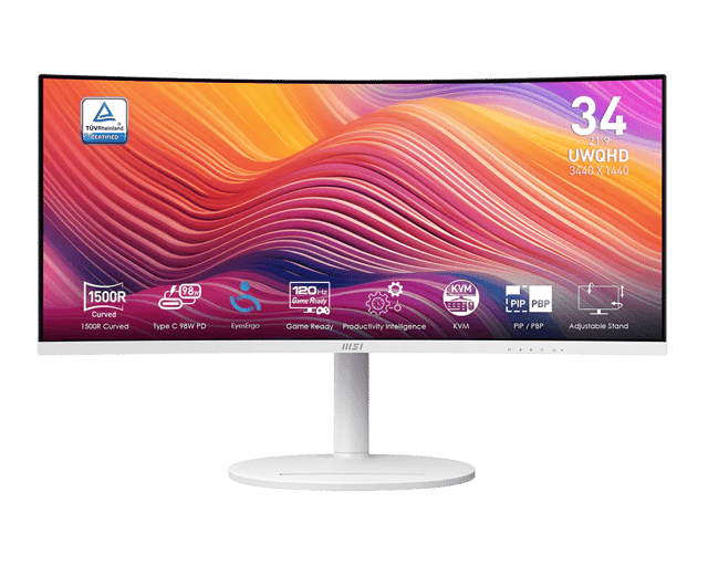 MSI Modern MD342CQPW - 34" UWQHD (3440 × 1440) VA Monitor